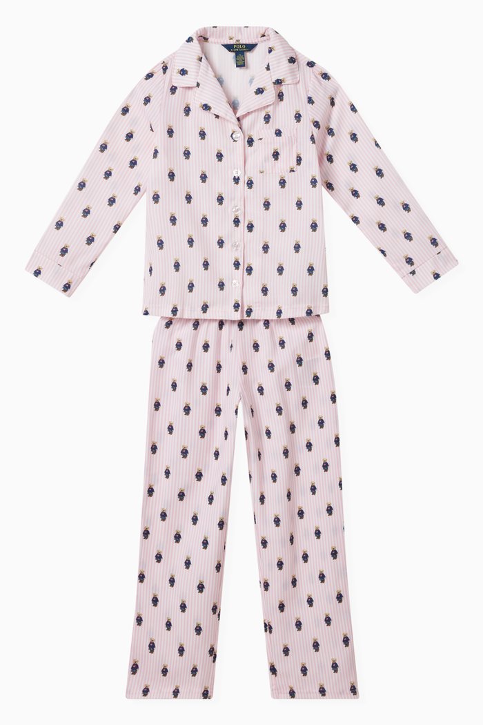 

Polo Bear Printed Pyjama Set, Multicolour
