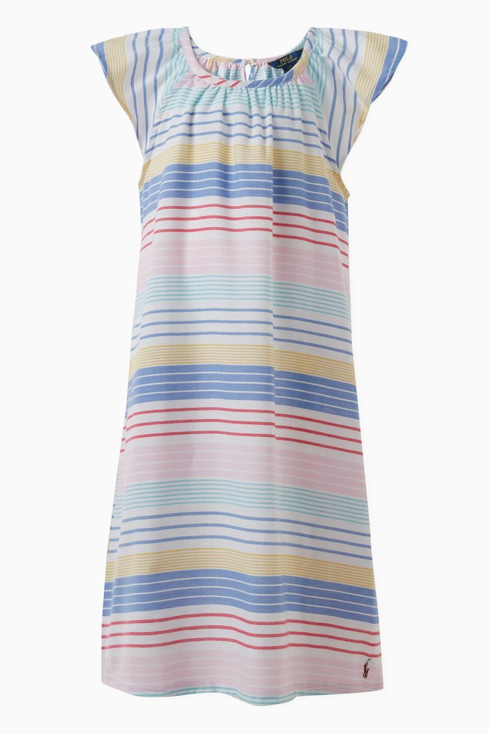

Striped Printed Nightdress, Multicolour