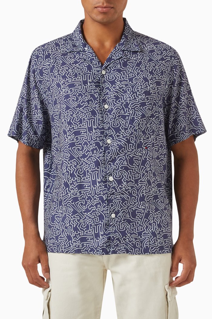 x KH Dancing Man Shirt, Blue