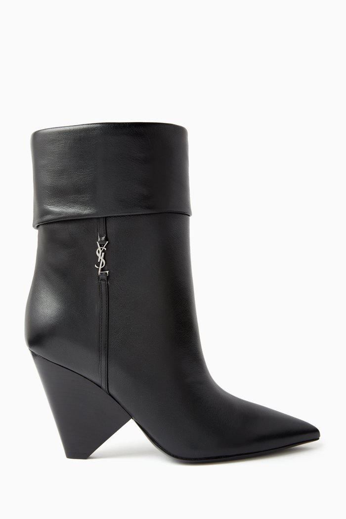 

Niki 85 Ankle Boots in Leather, Black