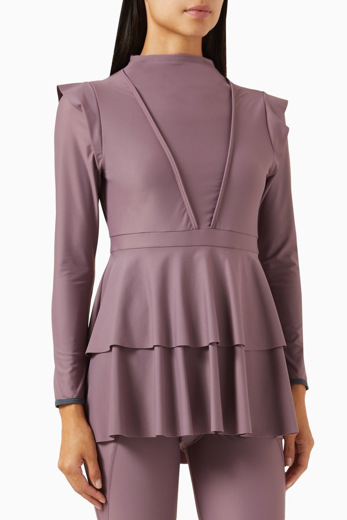 

Serena Swim Dress in ECONYL® Nylon, Purple