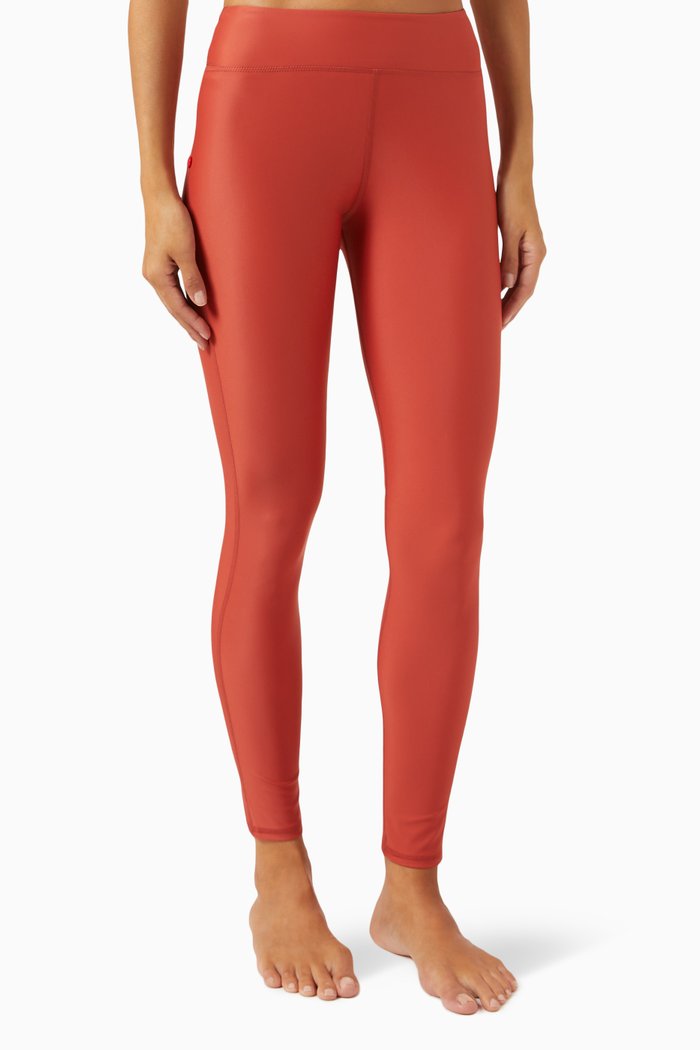 

Sunset Swim Tights in ECONYL® Nylon, Red
