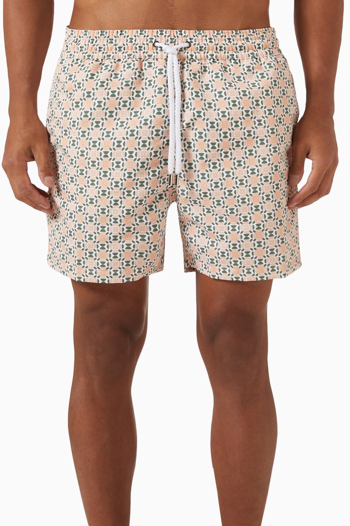 

Printed Swim Shorts, Orange