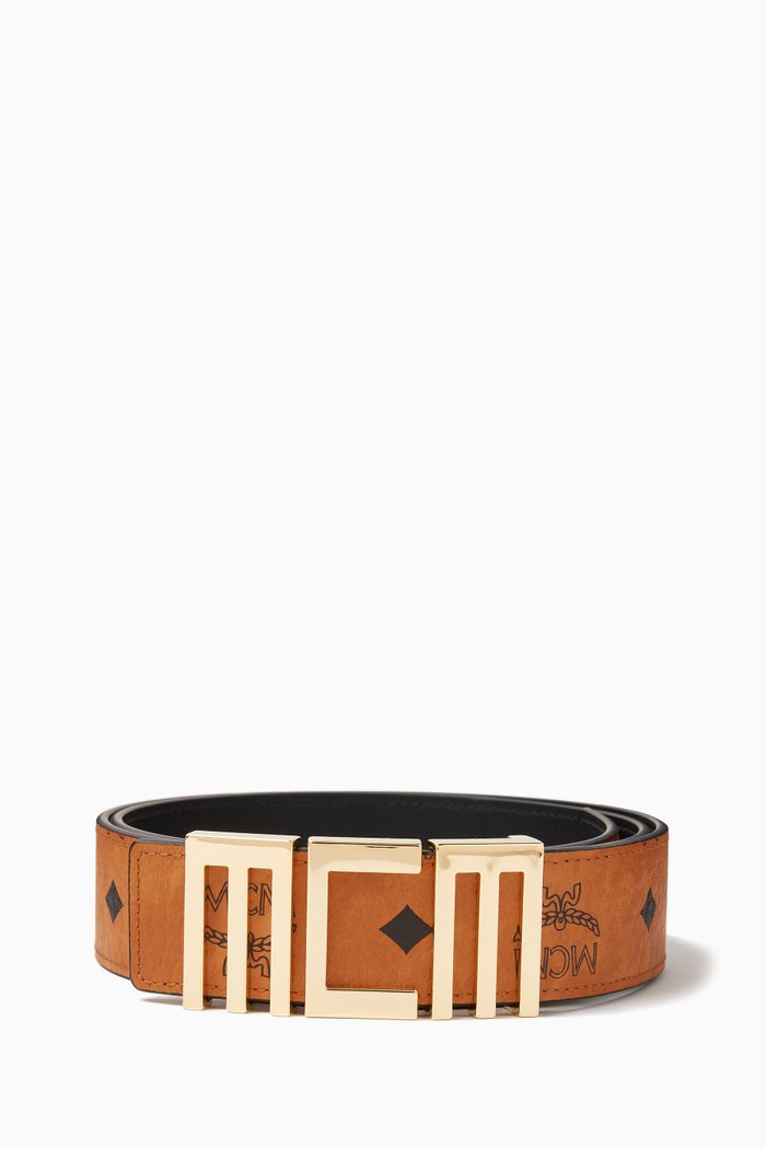 

Tech MCM Belt in Visetos, 1.5”, Brown