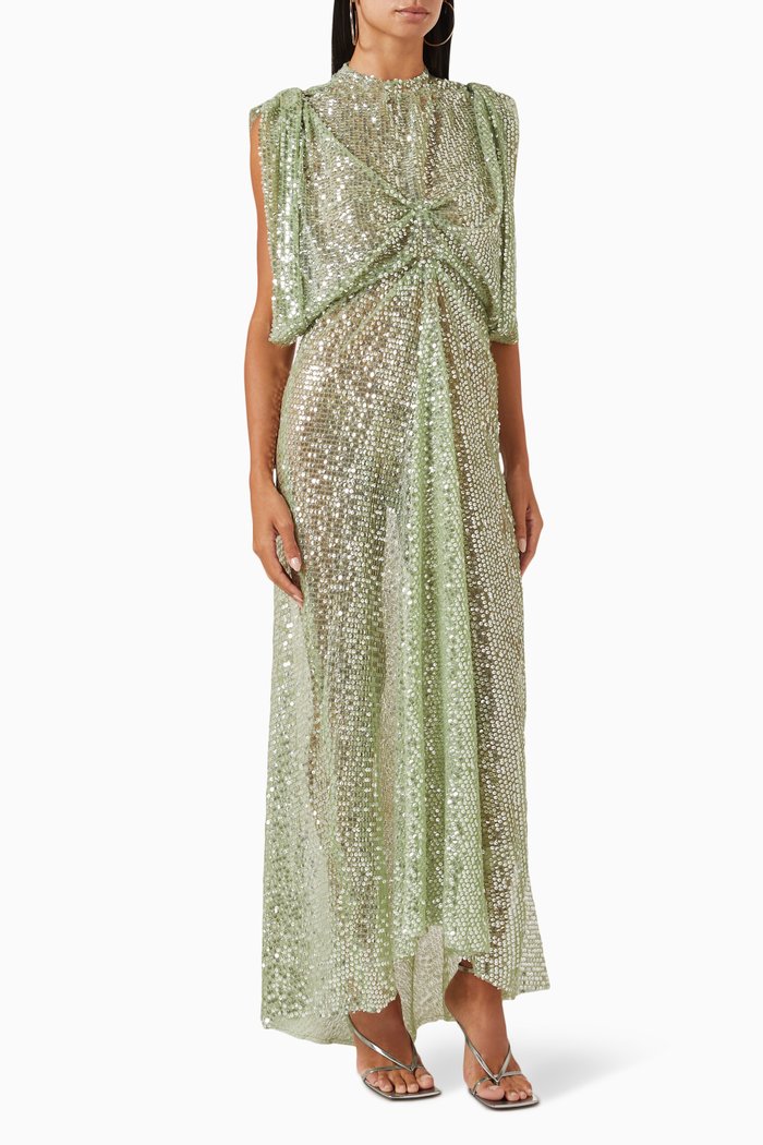 

Emily Sequin Gown, Green