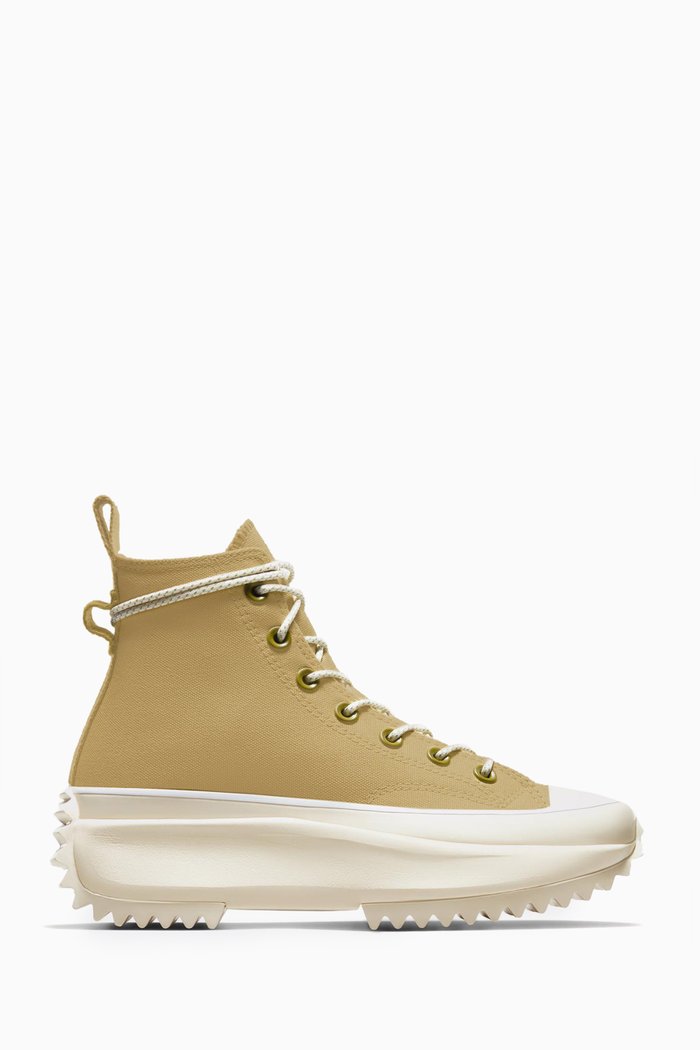 

Run Star Hike High-top Sneakers in Canvas, Brown