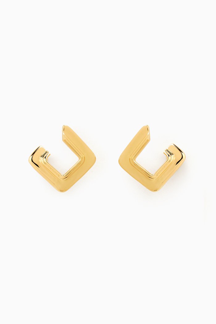 Stud Earrings in 18kt Recycled Gold-plated Sterling Silver