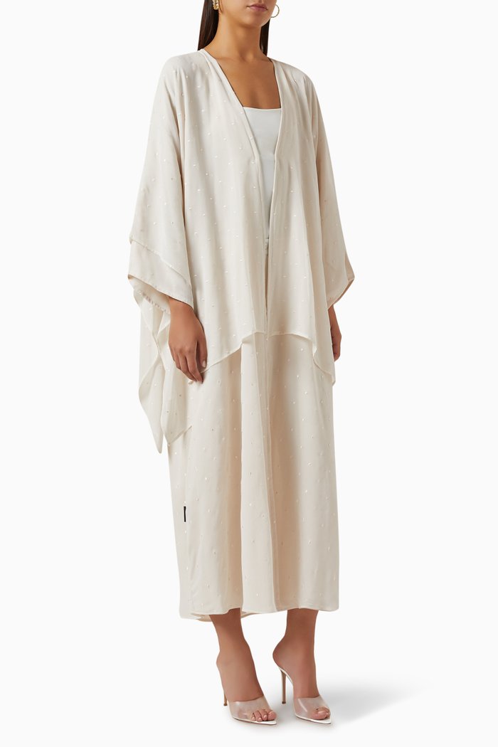 

Embroidered Abaya, Neutral