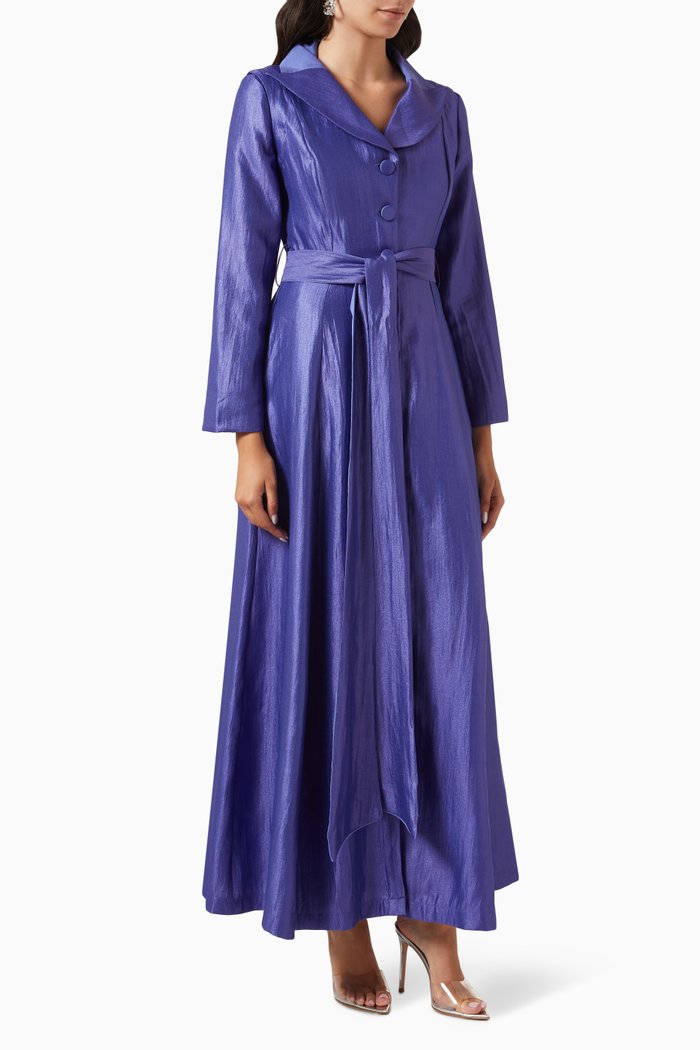 

Kayra Belted Dress, Purple