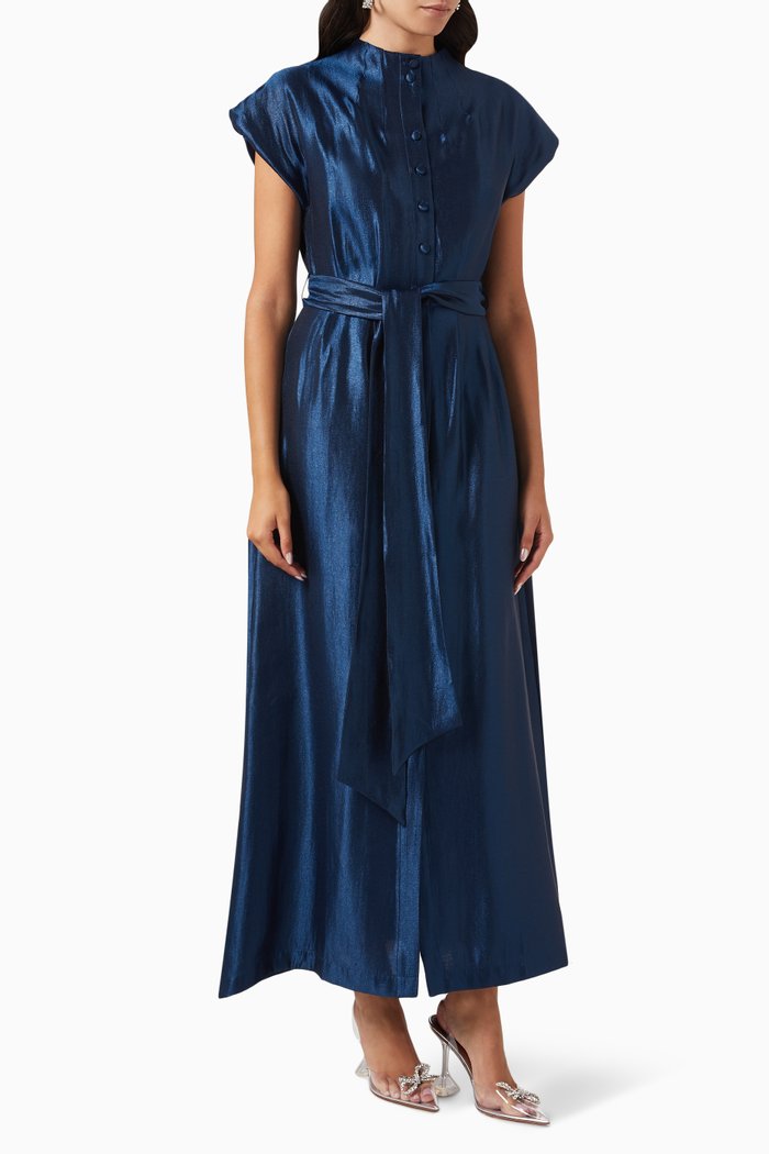 

Sari Belted Dress, Blue