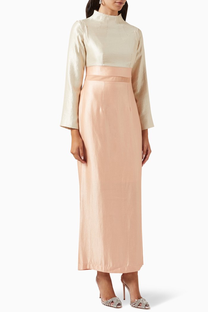 

Sahda Convertible-sleeve Dress, Pink