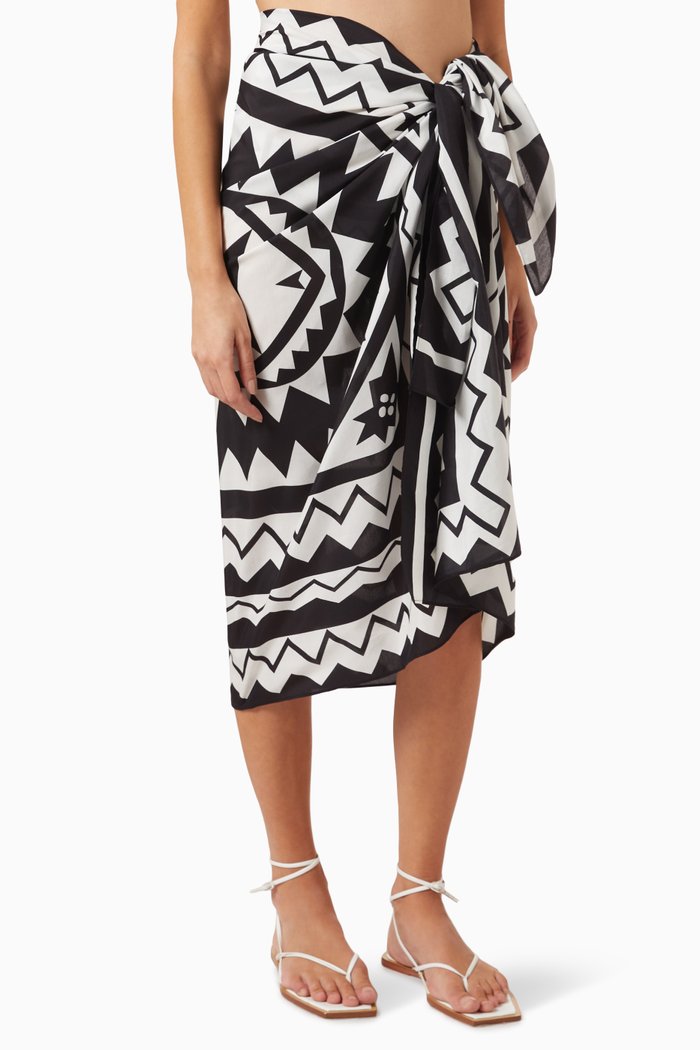 

Magique Sarong in Cotton-blend, Black