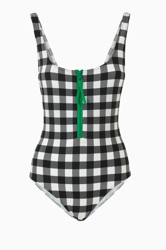 

Funny Tank One-piece Swimsuit, Black