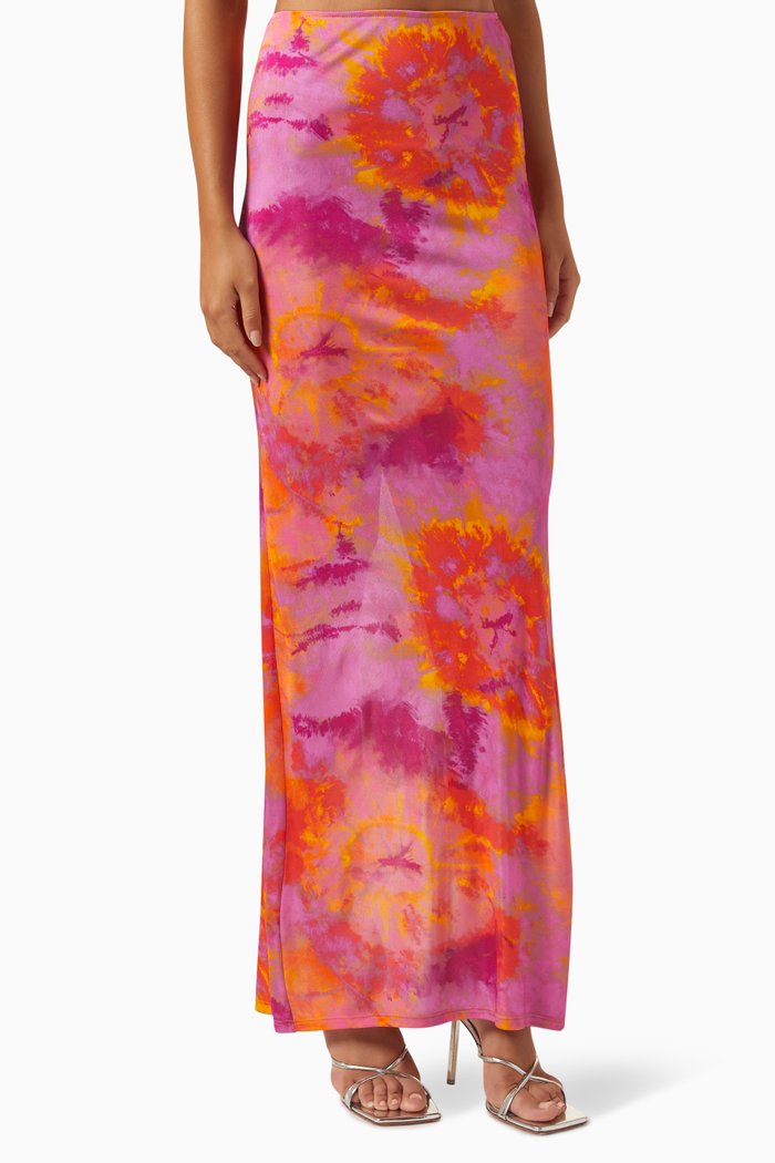 

Larissa Maxi Skirt in Viscose-jersey, Multicolour