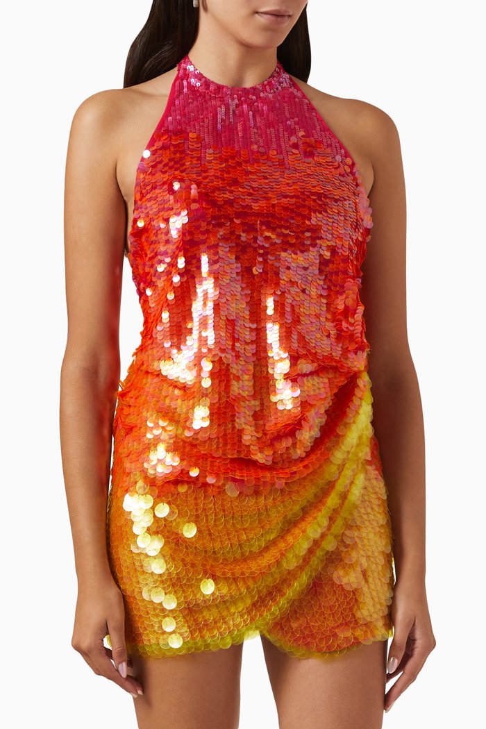 

Jo Ombré Sequinned Mini Dress, Multicolour