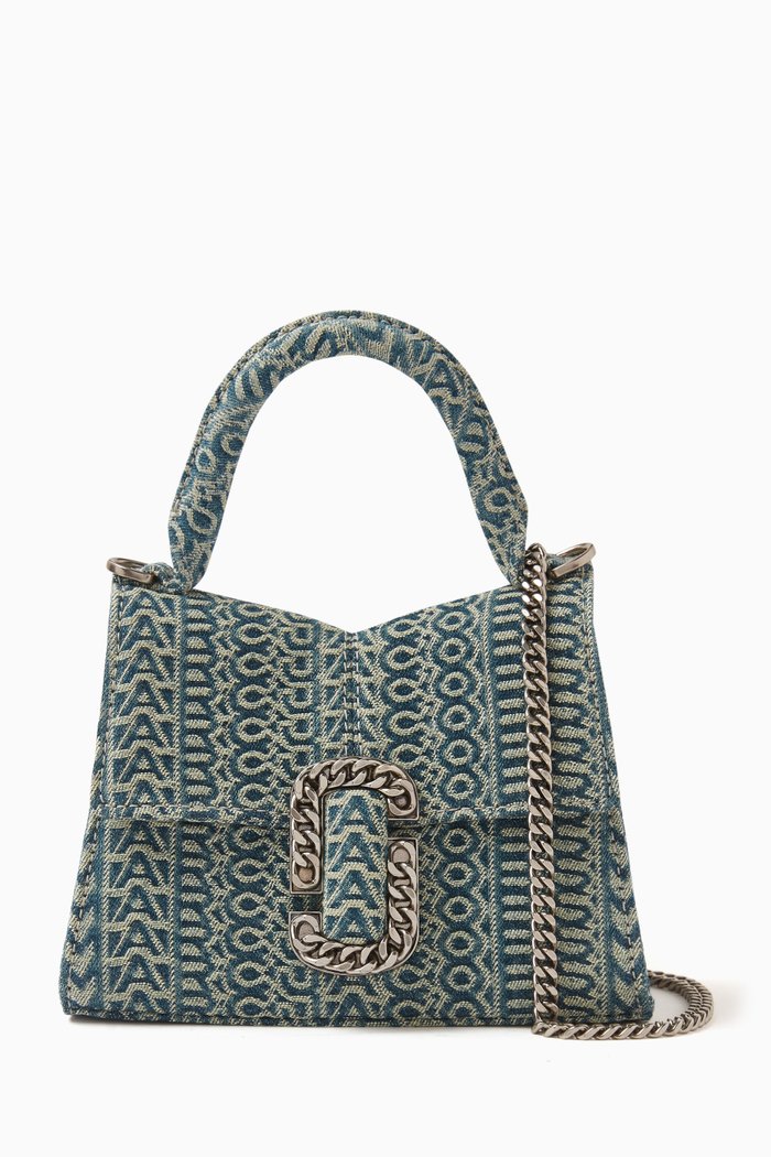 

Mini St. Marc Top Handle Bag in Bleached-denim, Blue
