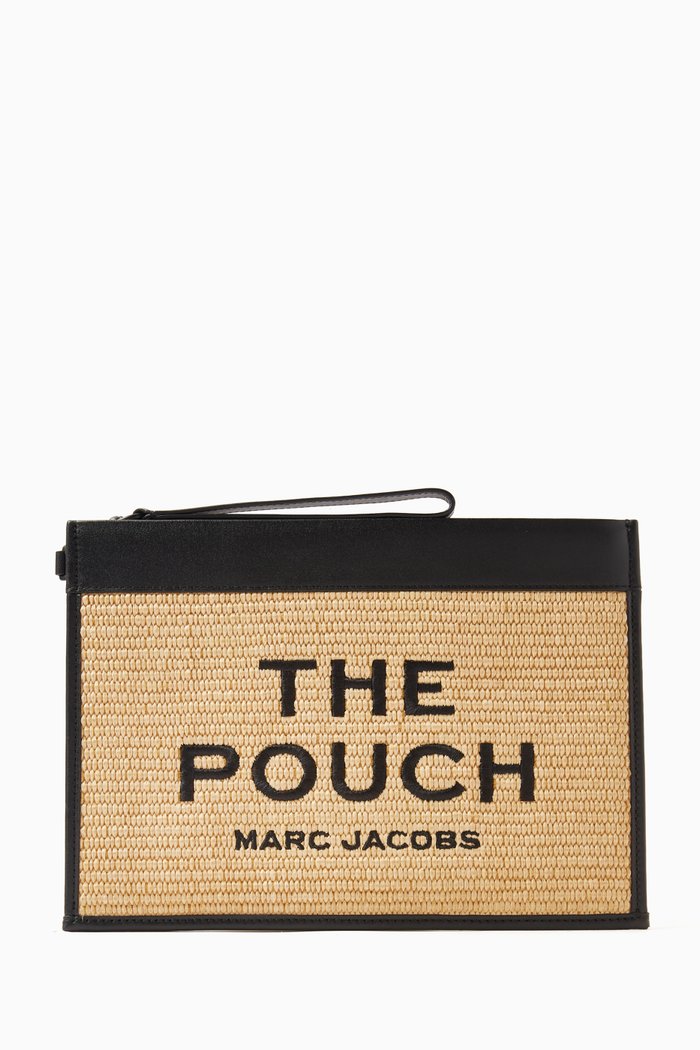 

The Large St Marc Clutch in Leather, Neutral