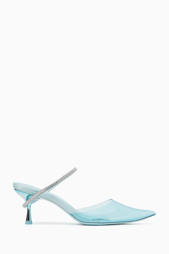 

Kaian Wrap Around Mules in PVC, White