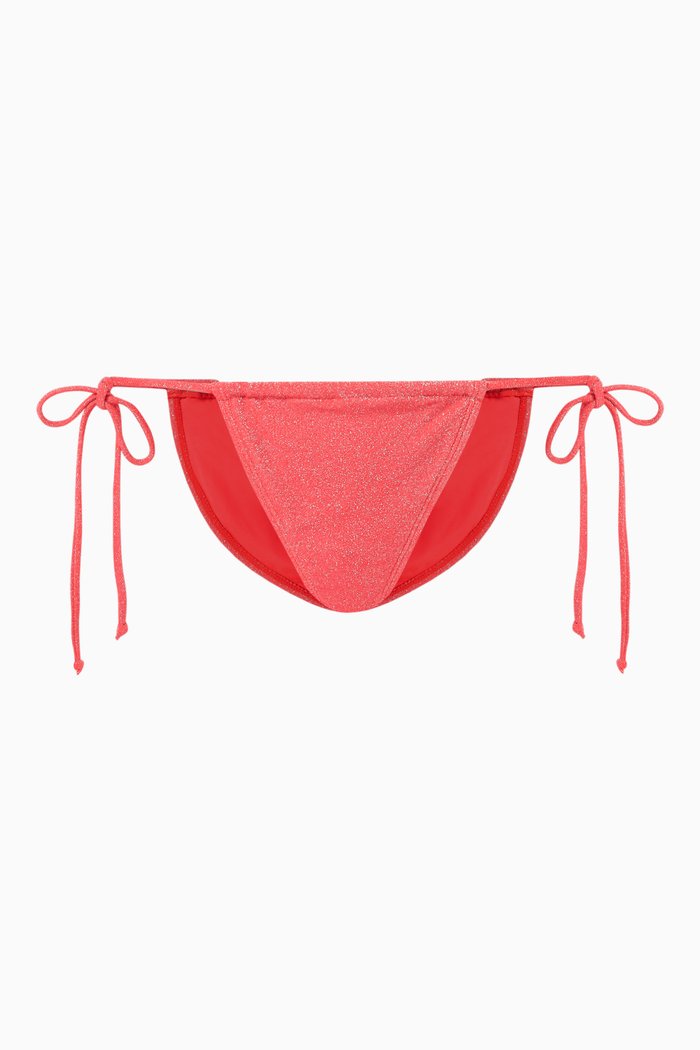

Sparkle Tiny Ties Bikini Briefs, Orange