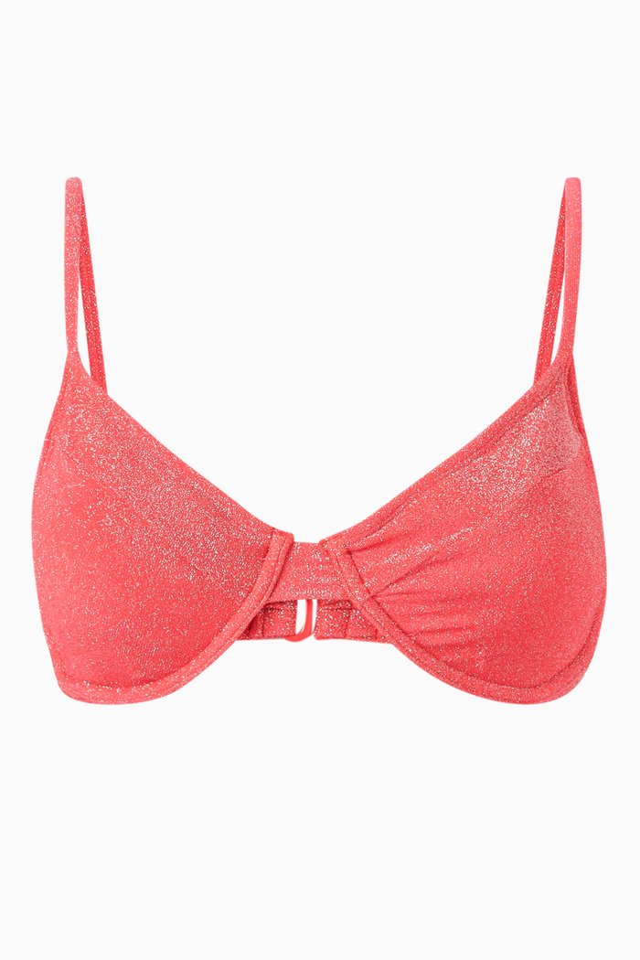 

Sparkle Demi-cup Bikini Top, Orange