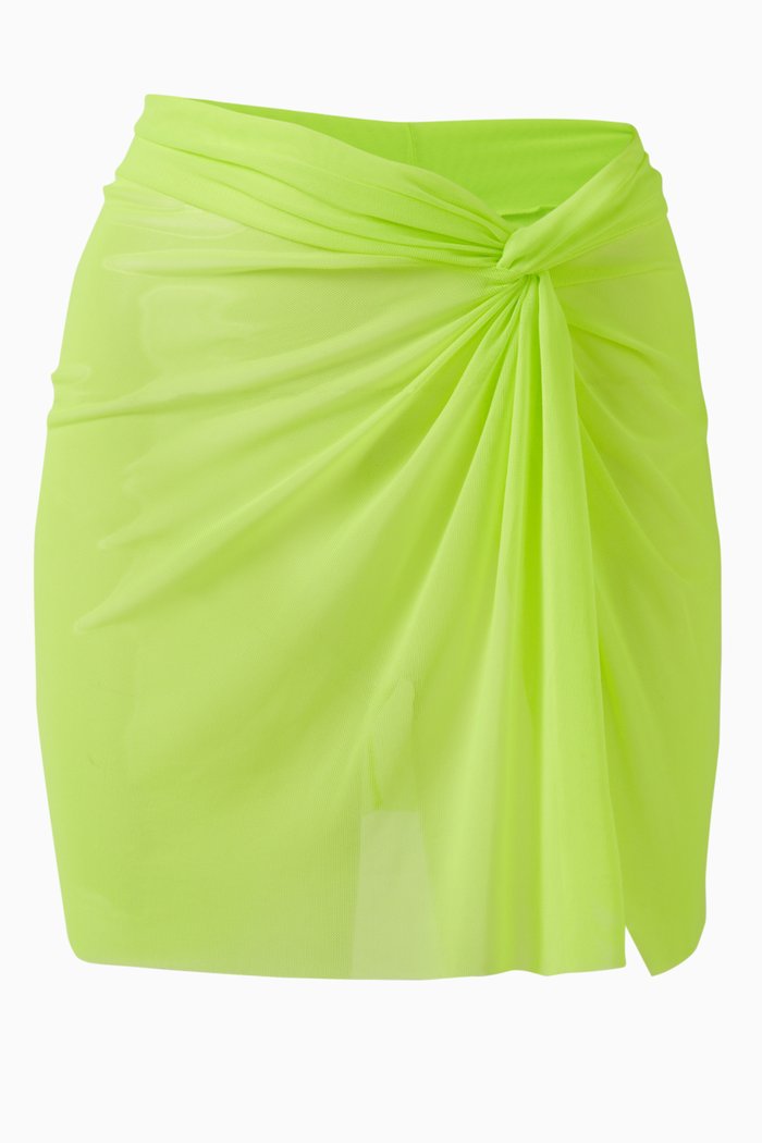 

Twist Sarong in Mesh, Green