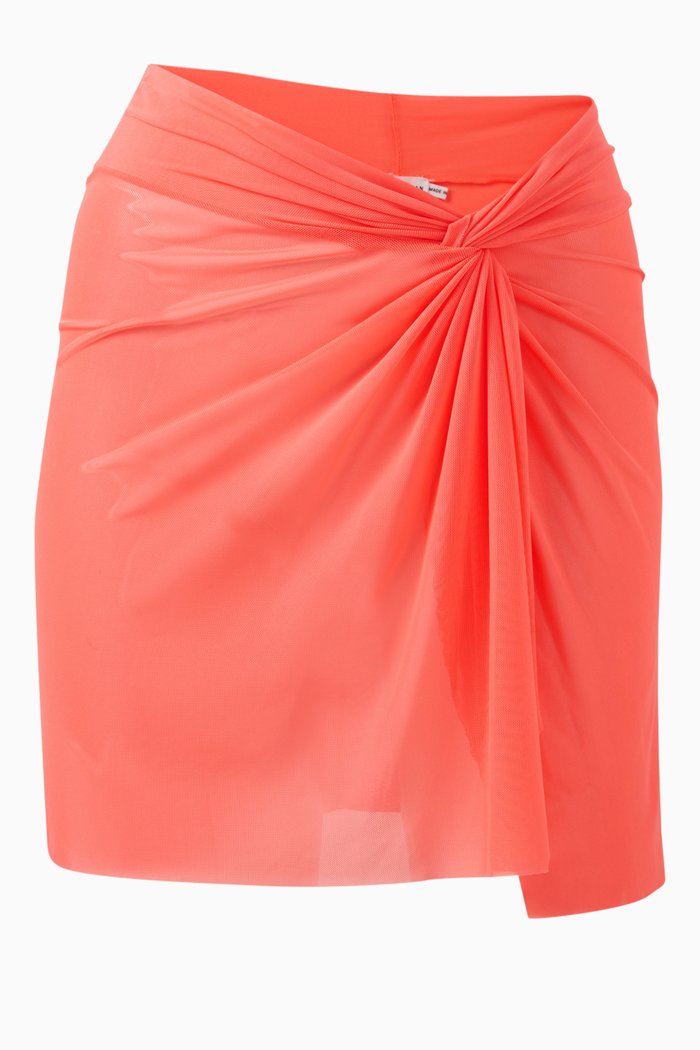 

Twist Sarong in Mesh, Orange