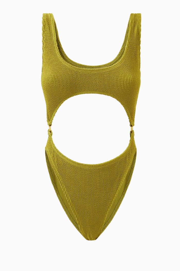 

Always Fits Monokini One-piece Swimsuit, Green