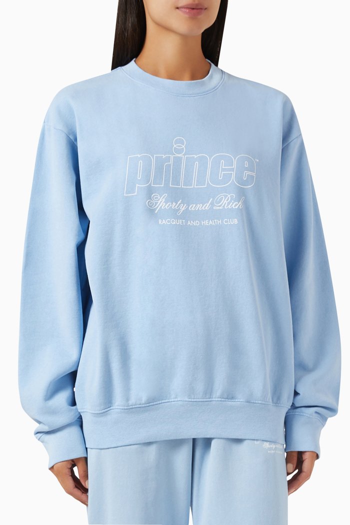 

x Prince Health Crewneck in Cotton-fleece, Blue