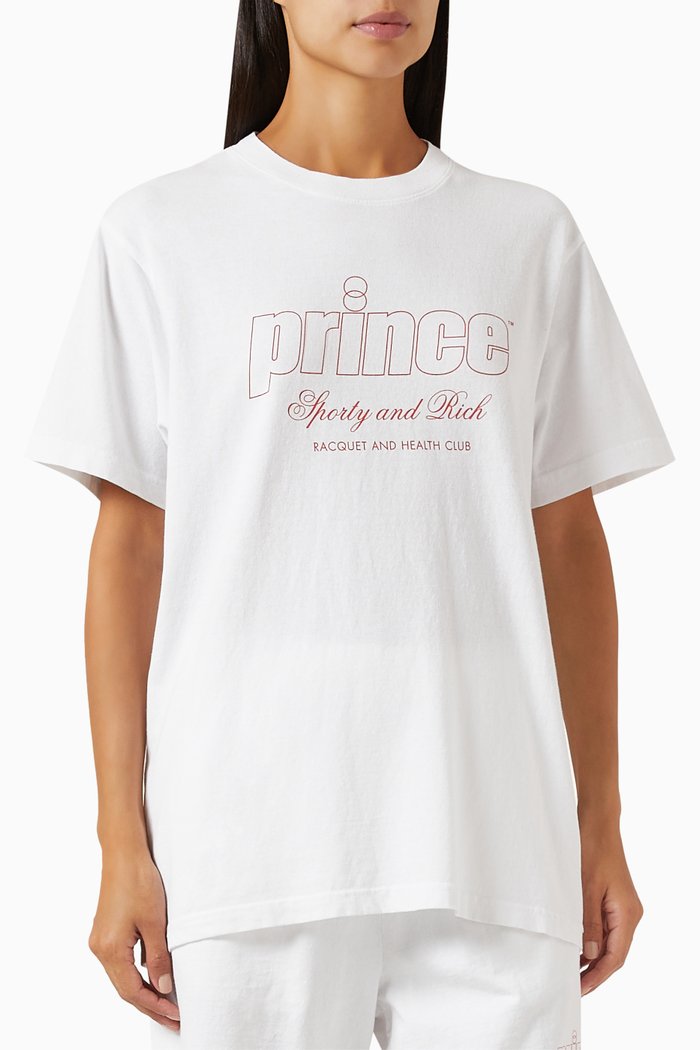 

x Prince Health T-shirt in Cotton, White