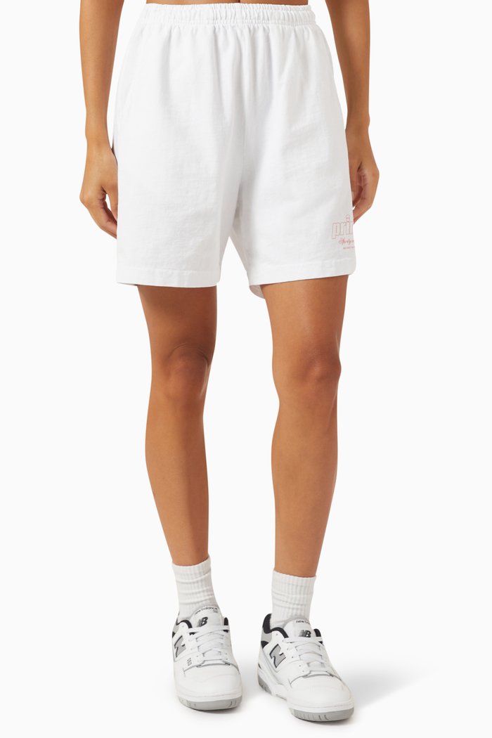 

x Prince Health Gym Shorts in Cotton-jersey, White