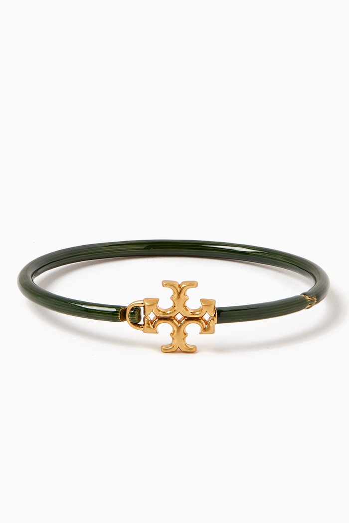 

Kira Enamel Hinged Cuff in 18kt Gold-plated Brass, Multicolour