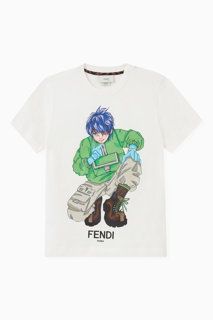 

Graphic-print T-shirt in Jersey, White