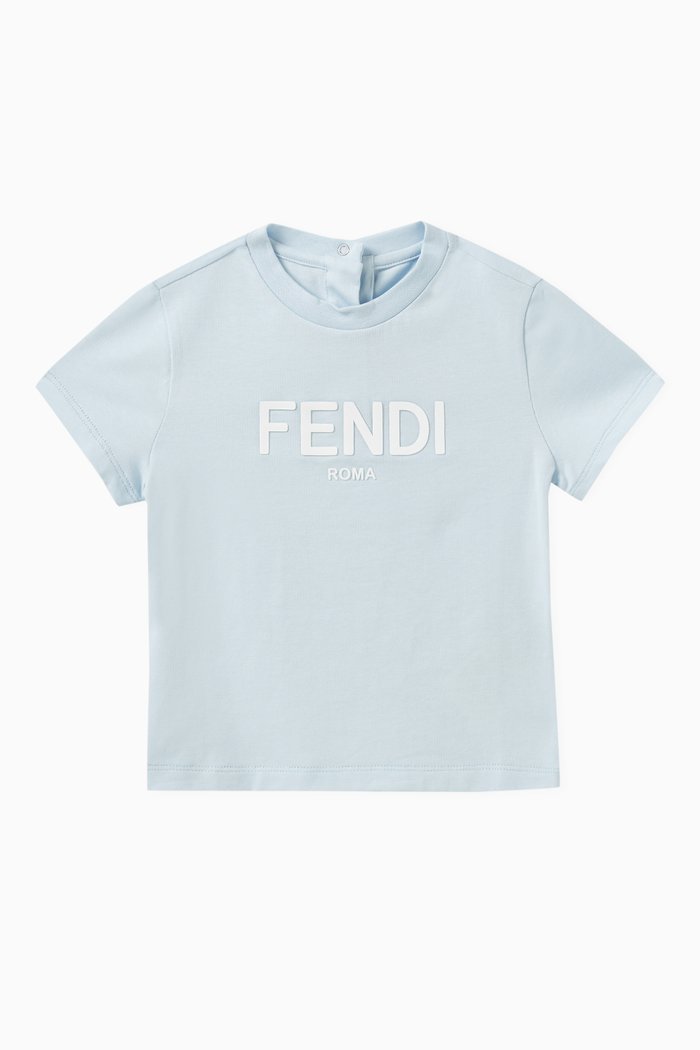 

Logo-print T-shirt in Cotton, Blue