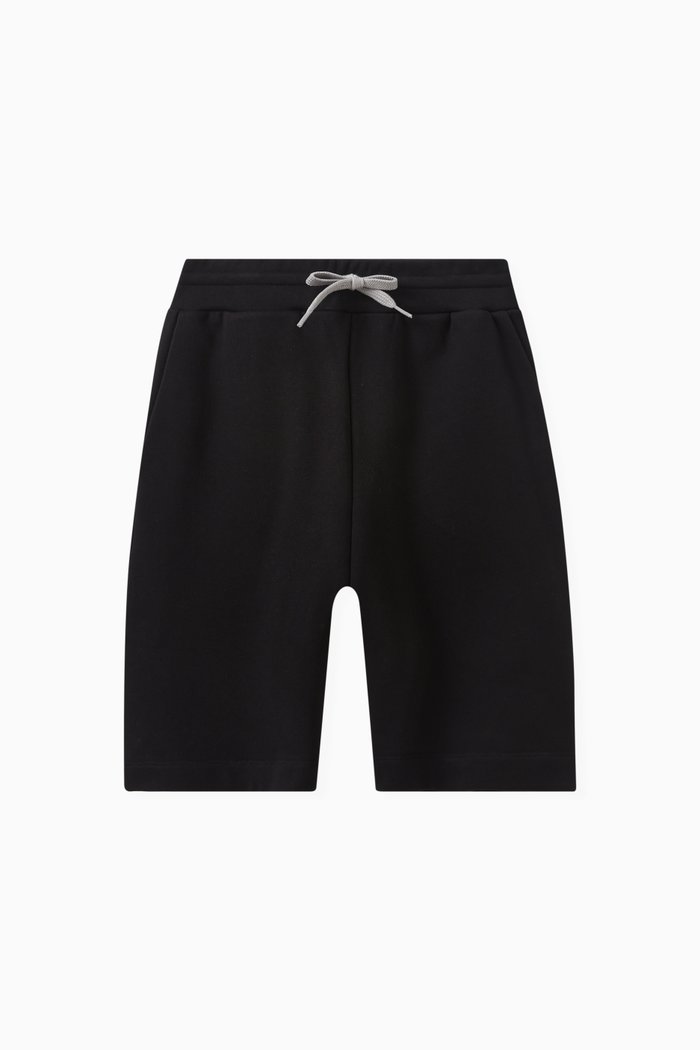 

Logo Shorts in Cotton, Black