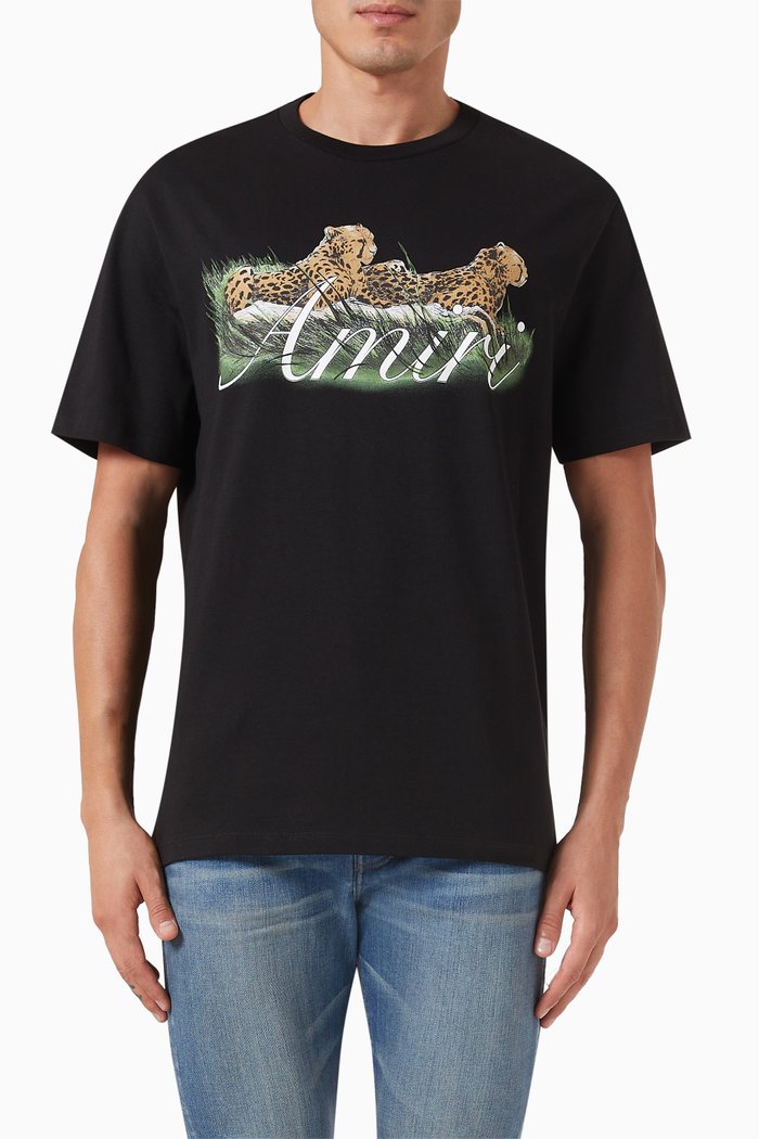 

Cheetah Logo T-shirt in Cotton-jersey, Black