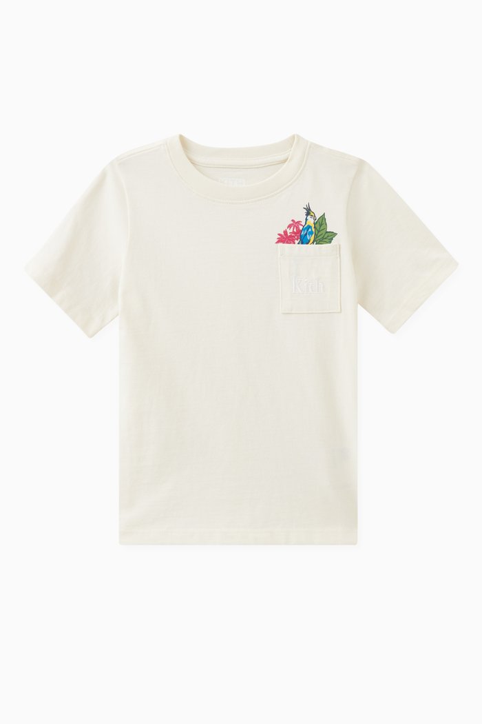 

Novelty Graphic Pocket T-shirt in Cotton, Neutral