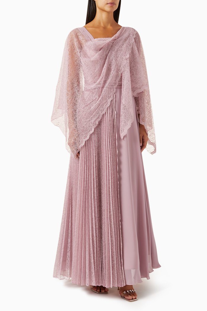 

Pleated Skirt Dress, Pink