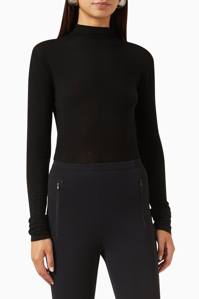 Raya Bodysuit in Lyocell-blend, Black