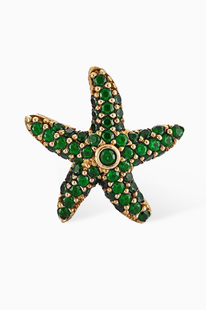 

Sea Star Single Earring in 24kt Gold-plated Bronze, Yellow