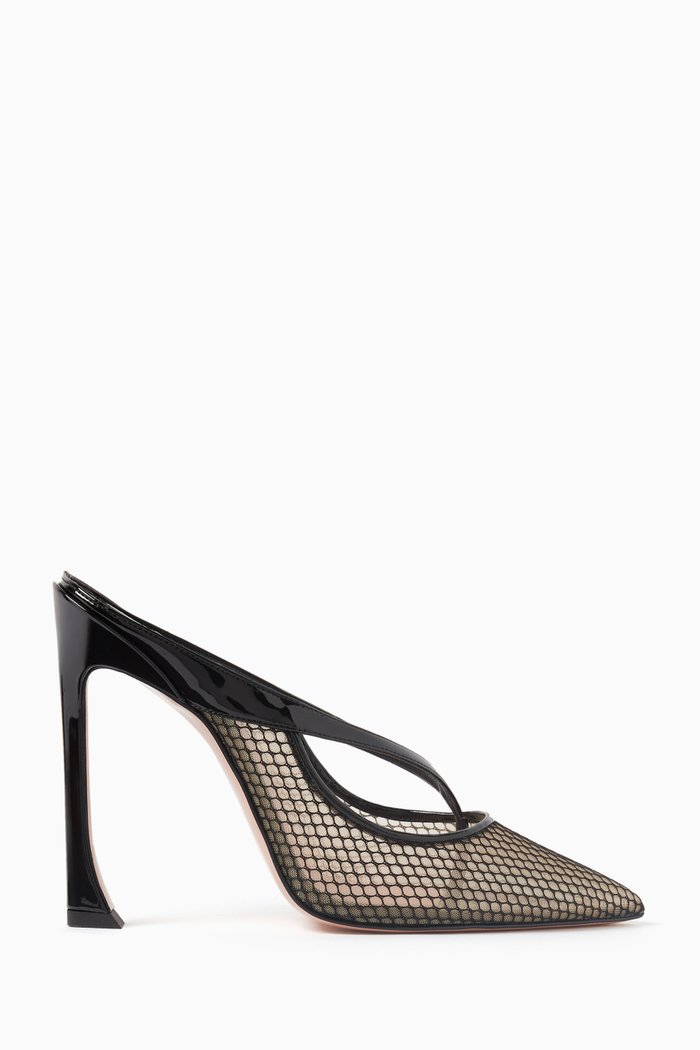 

Cali Thong 100 Mules in Mesh, Black