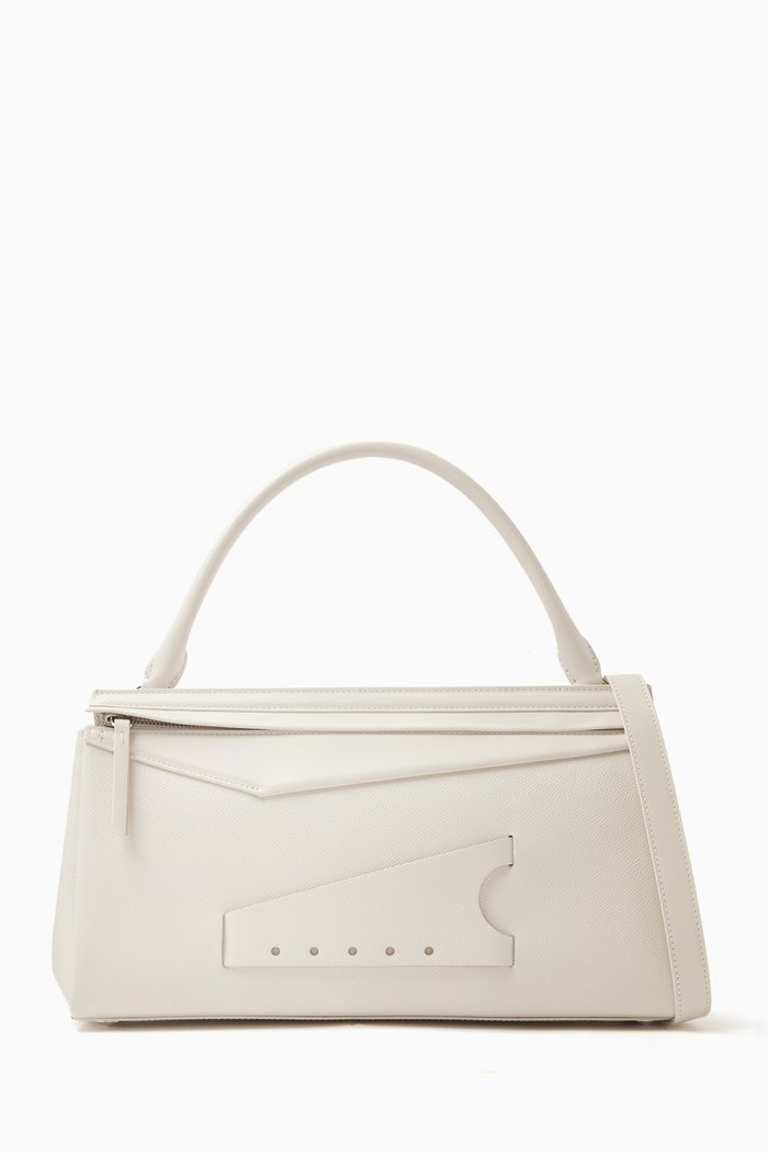 

Snatched Tote Bag in Leather, Grey