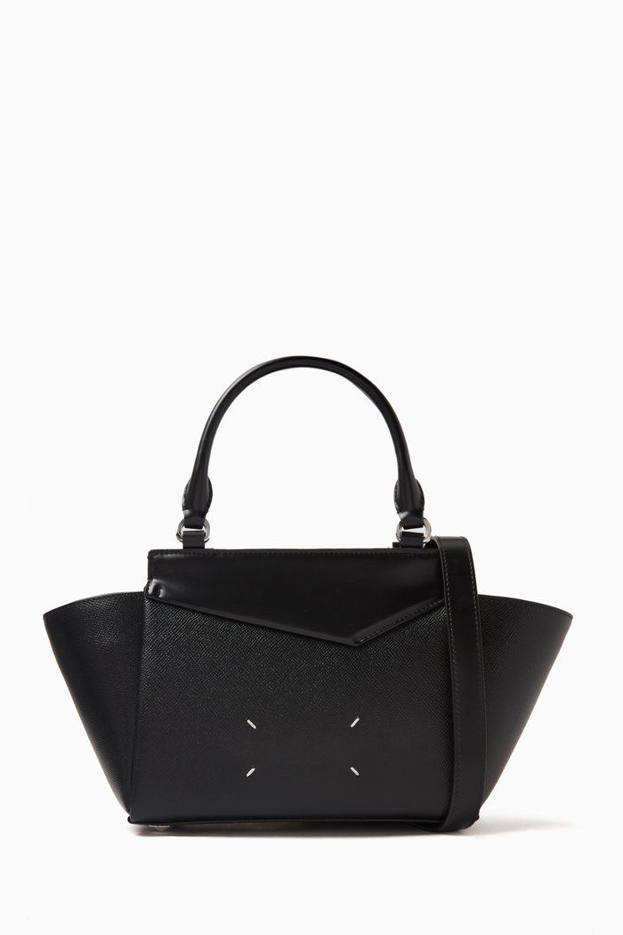 

Snatched Tote Bag in Leather, Black