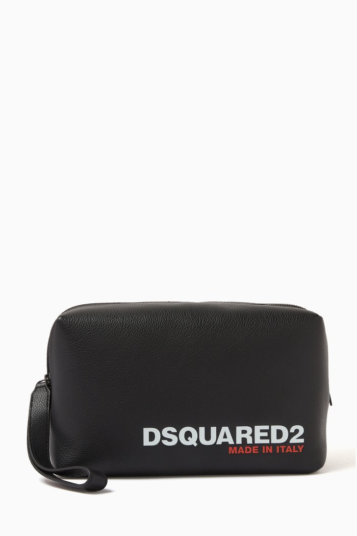 

Bob Beauty Case in Leather, Black