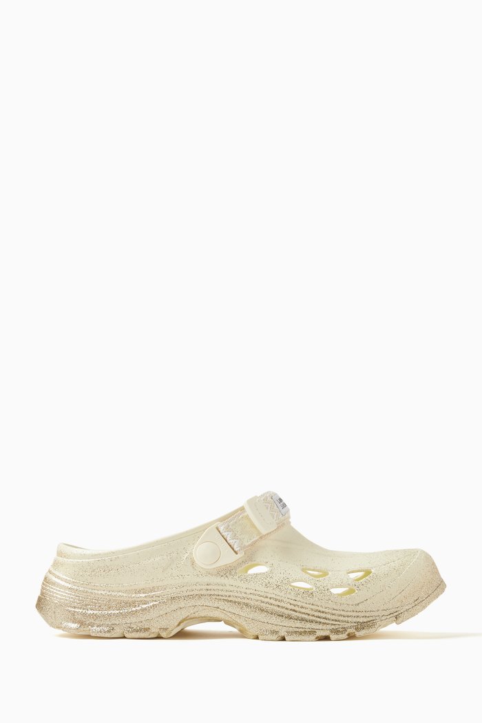 

Lanvin x Mok-VabLNV Slides in Bio EVA Rubber, Gold