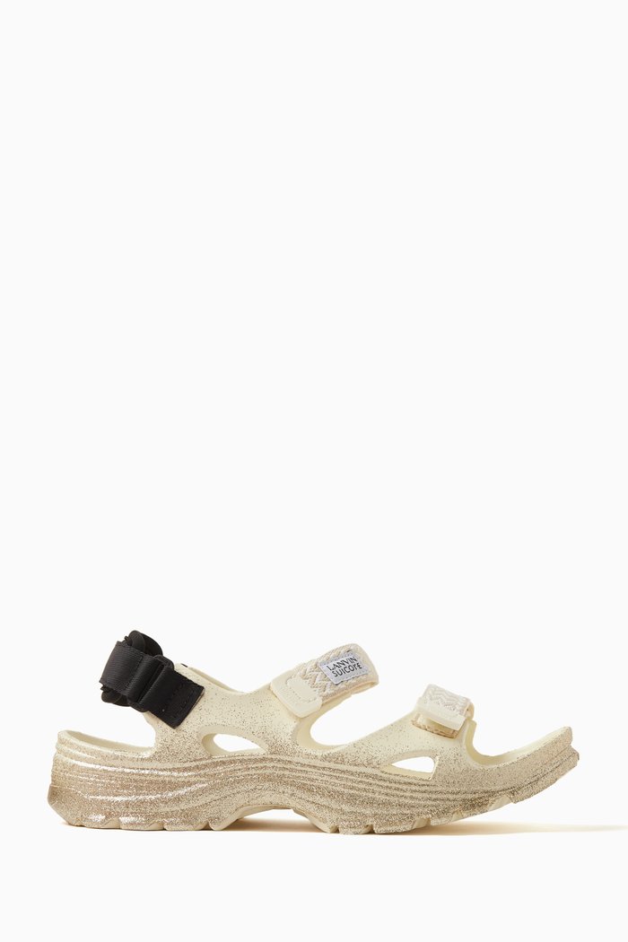 

Lanvin x Wake-VabLNV Sandals in Bio EVA Rubber, Gold