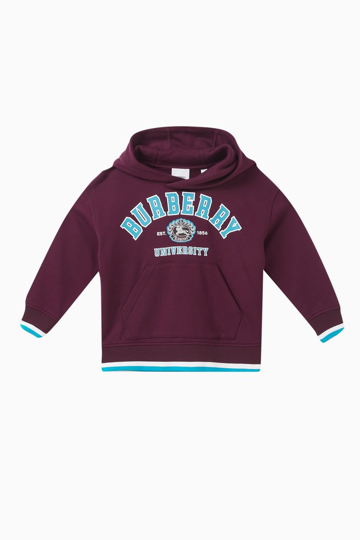 

Logo-print Hoodie in Cotton, Red