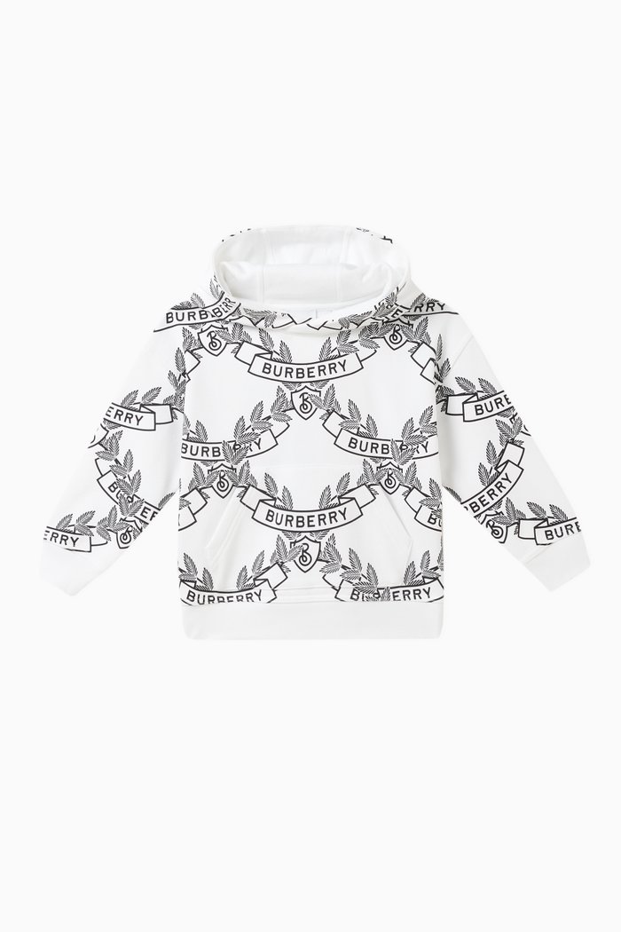 

Logo-print Hoodie in Cotton, White