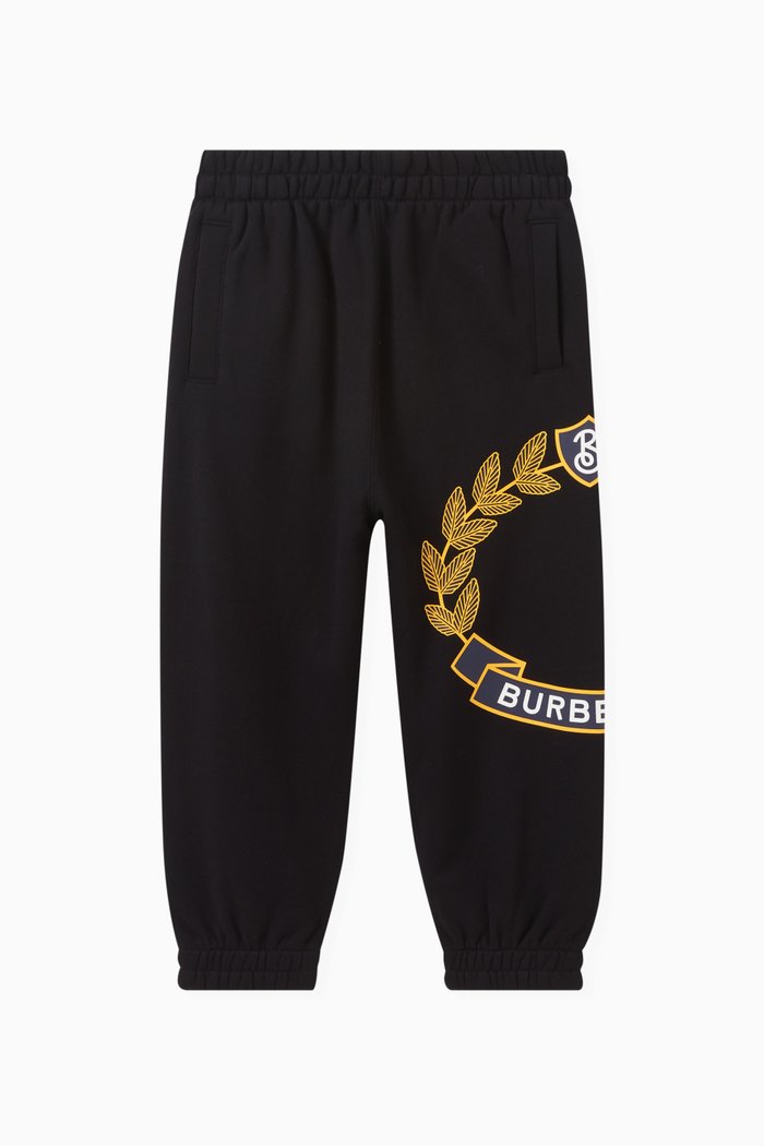 

Oak Leaf Crest Logo-print Sweatpants in Cotton, Black