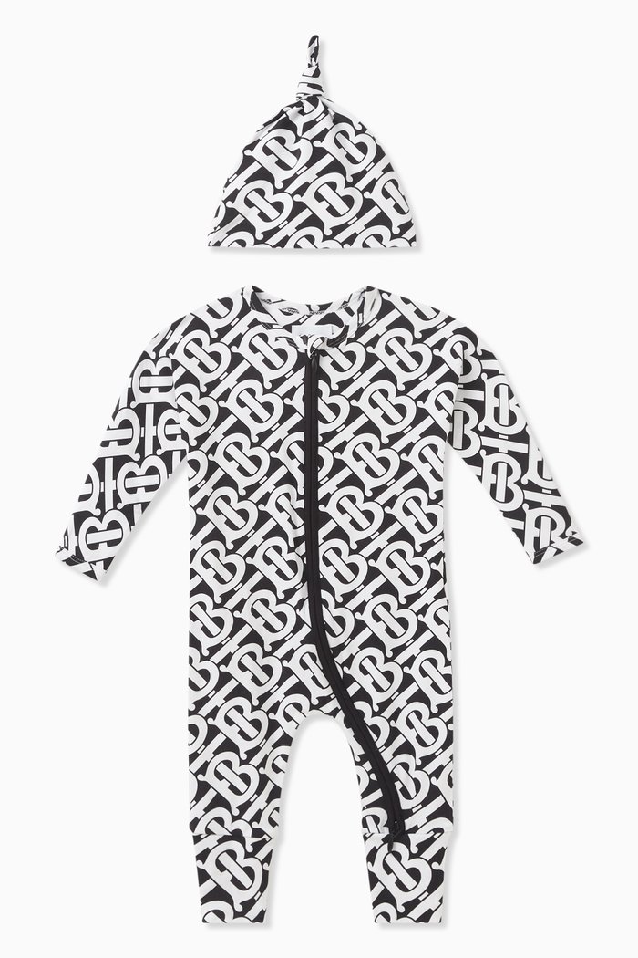 

Monogram-print Gift Set in Cotton, Black