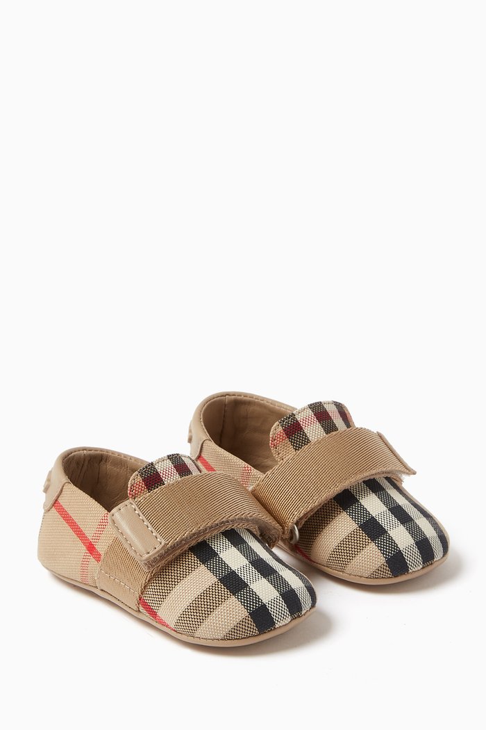 

Josie Sneakers in Checked Canvas, Neutral